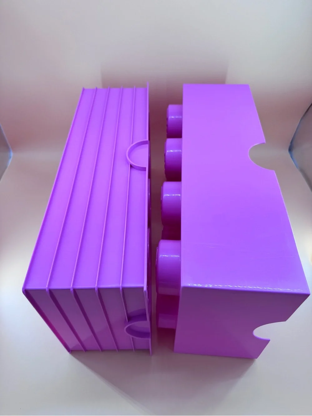 LEGO Oversized 8-Stud Pink Storage Brick Container Box Organizer - 19.5” x 9.75